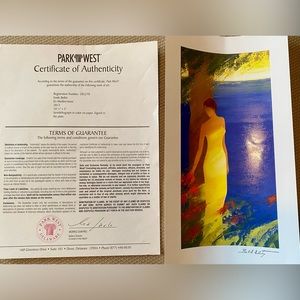 Emile Bellet painting (En Mediterrane)